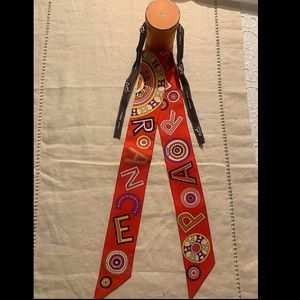 Authentic Hermès Vintage Paris Twilly Handbag Scarf